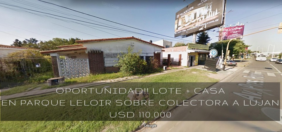 OPORTUNIDAD UNICA EN PARQUE LELOIR SOBRE COLECTORA, CASA 4 AMB. JARDIN, COCHERAS, S/LOTE 10X..., APTO PROFESIONAL/COMERCIAL